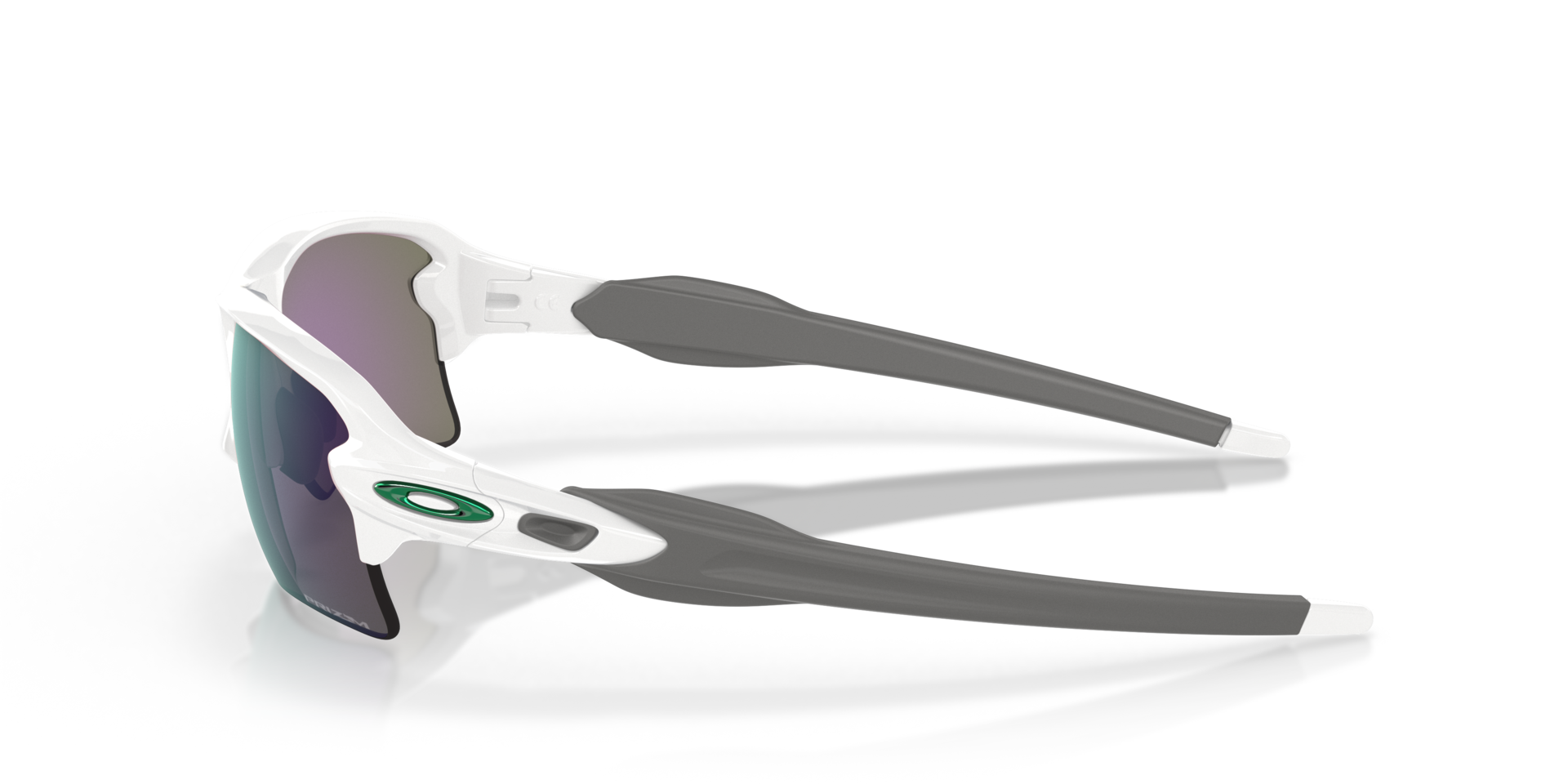 Flak® 2.0 XL Team Colors Weiß glänzend KunststoffSunglass Frames von B24, Seitenansicht