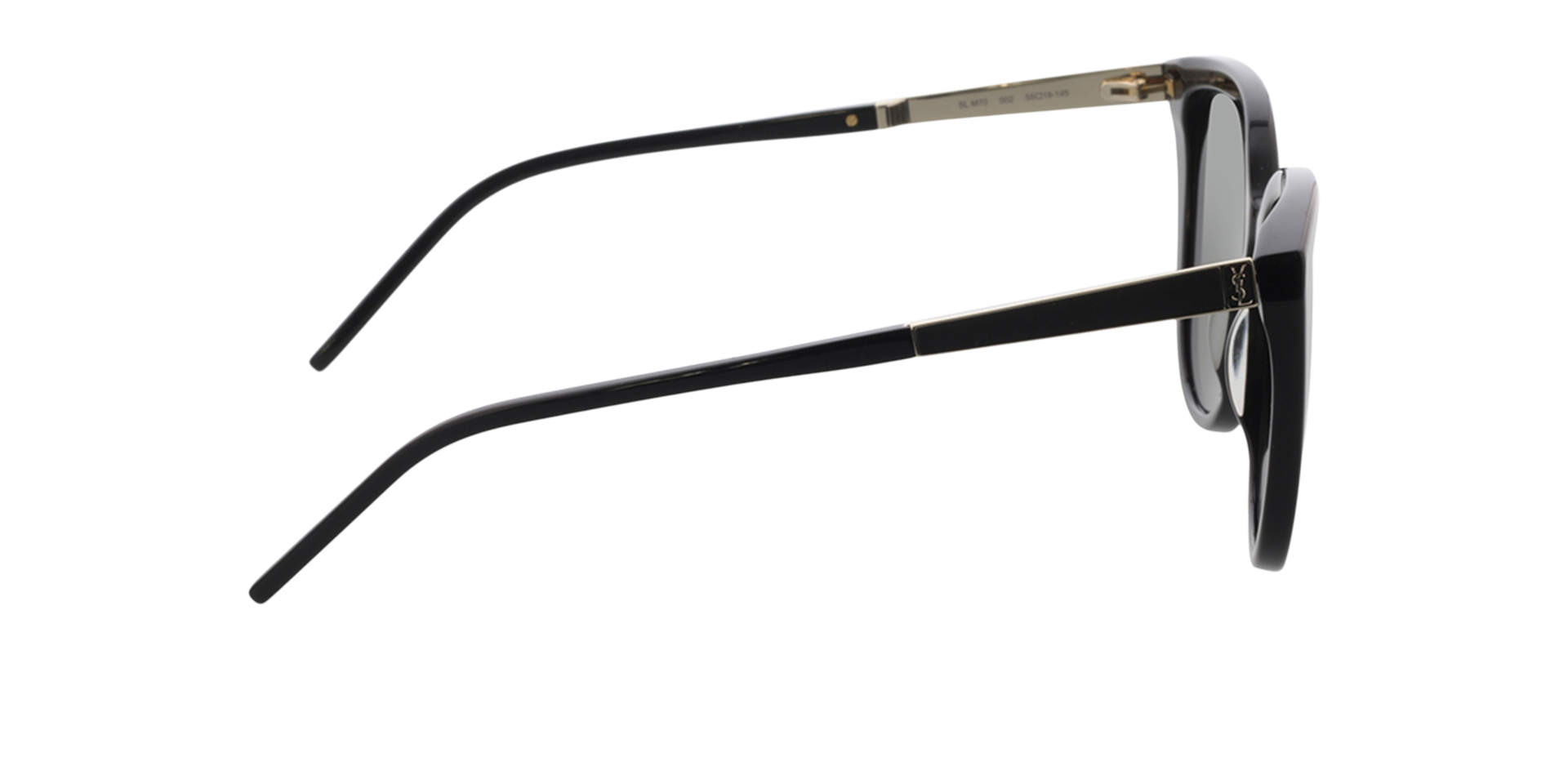 SL M70-002 Zwart AcetaatSunglass Frames van B24, Zijaanzicht