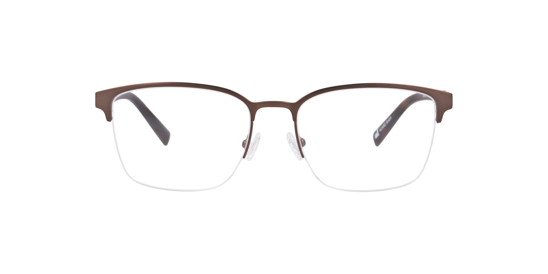 Stirling Bruin MetaalEyeglass Frames van B24, Vooraanzicht