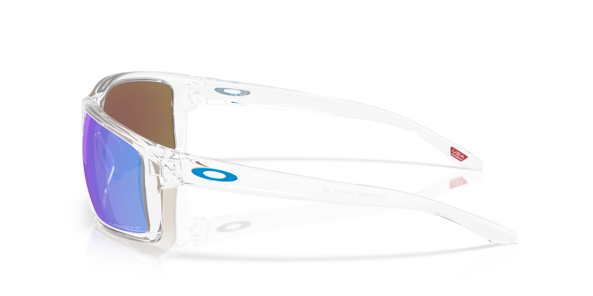 Gibston XL Helder KunststofSunglass Frames van B24, Zijaanzicht