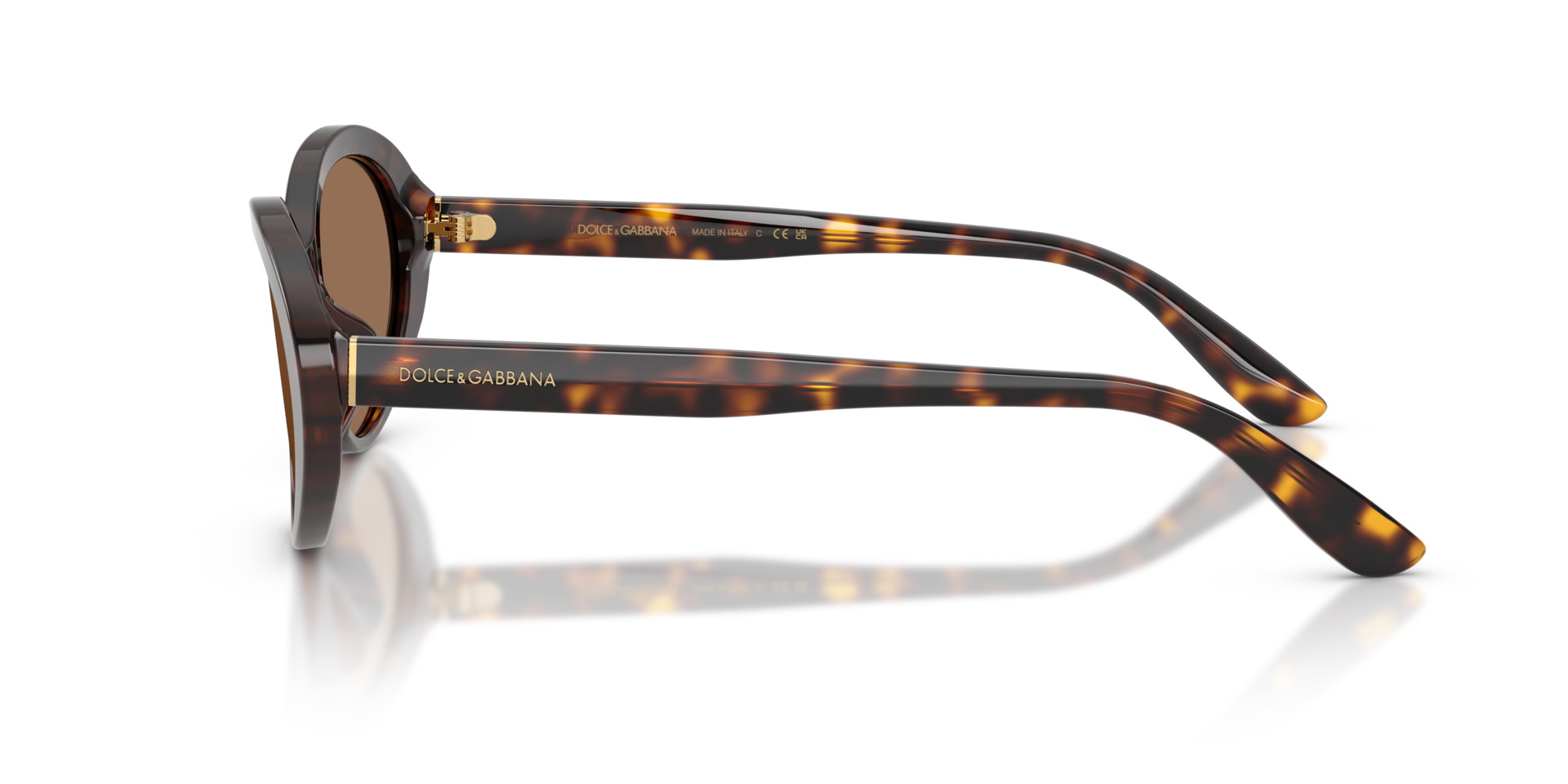 DG4570 Havana AcetaatSunglass Frames van B24, Zijaanzicht