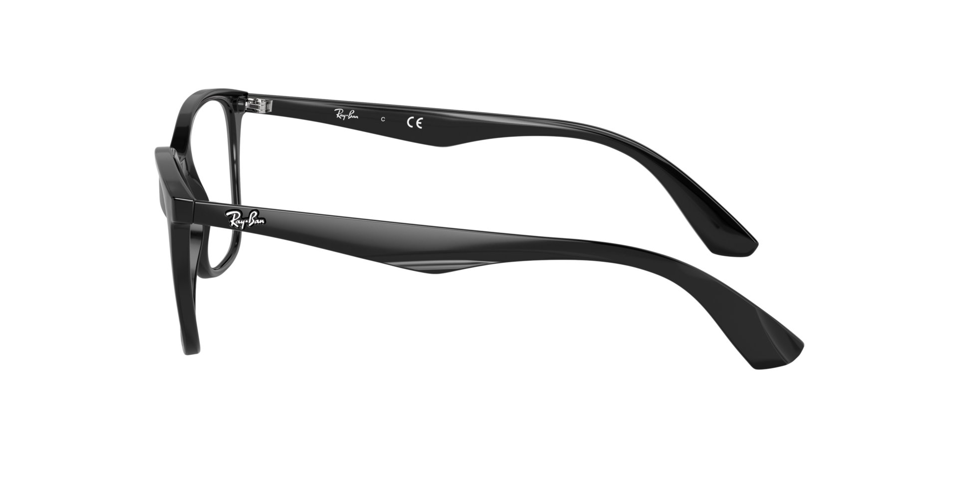 RB7066 Schwarz KunststoffEyeglass Frames von B24, Seitenansicht