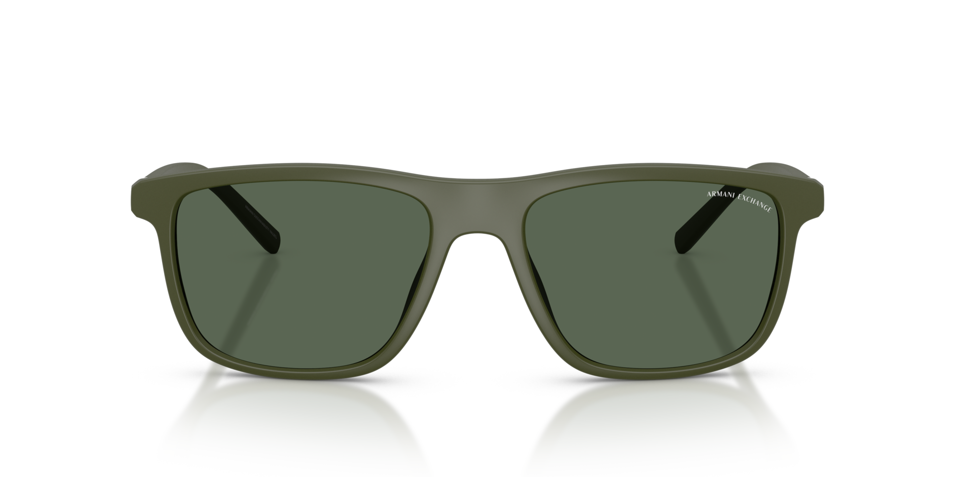 AX4167SU Matte Green KunststofSunglass Frames van B24, Vooraanzicht