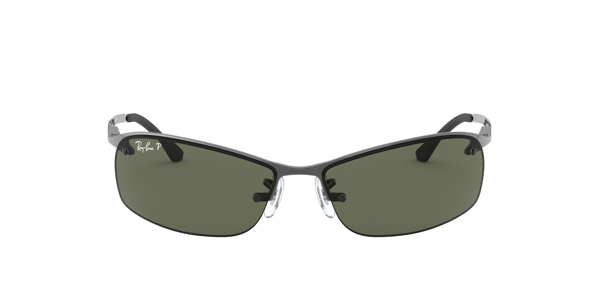 RB3183 Staalgrijs MetaalSunglass Frames van B24, Vooraanzicht