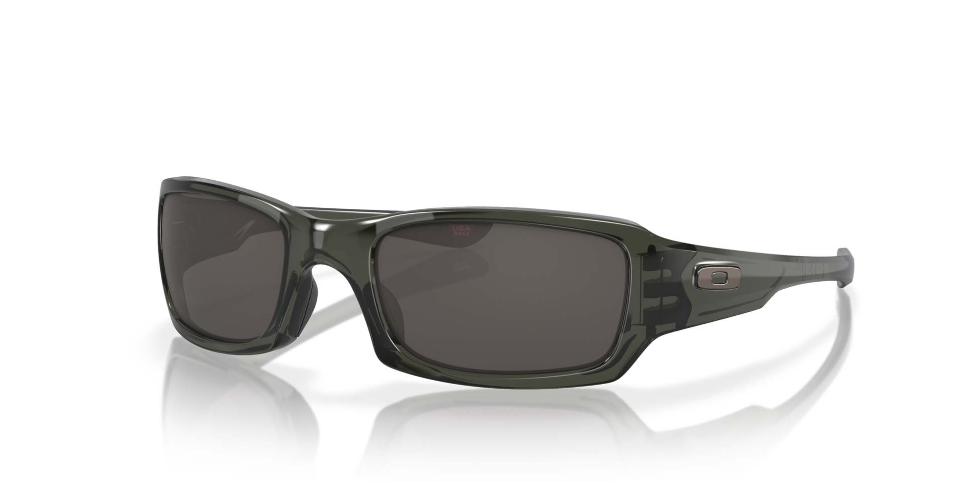 Fives Squared® Grau Rauch KunststoffSunglass Frames von B24, Dreiviertelansicht