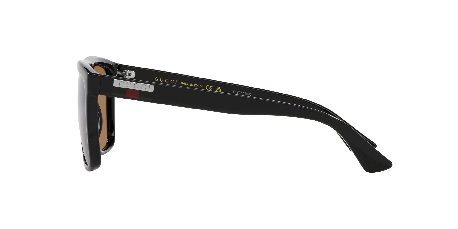 GG0748S Glänzendes Gold KunststoffSunglass Frames von B24, Seitenansicht
