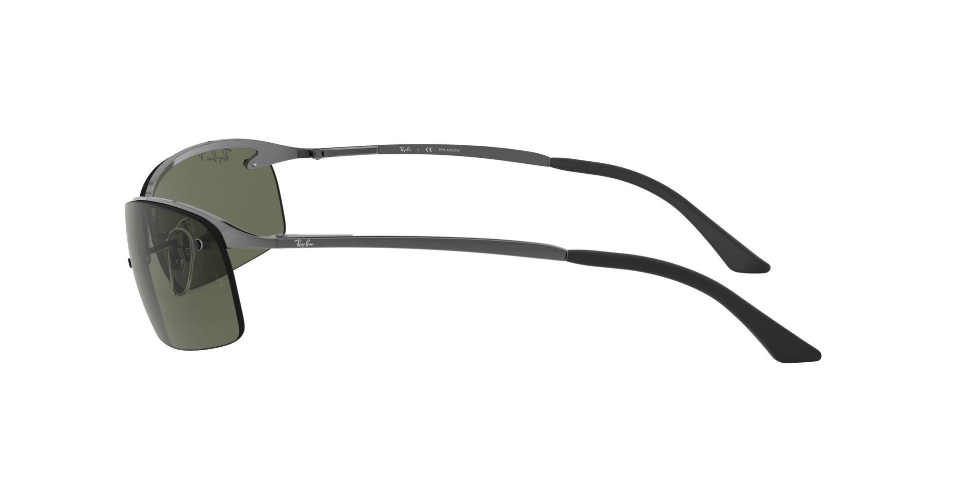 RB3183 Staalgrijs MetaalSunglass Frames van B24, Zijaanzicht