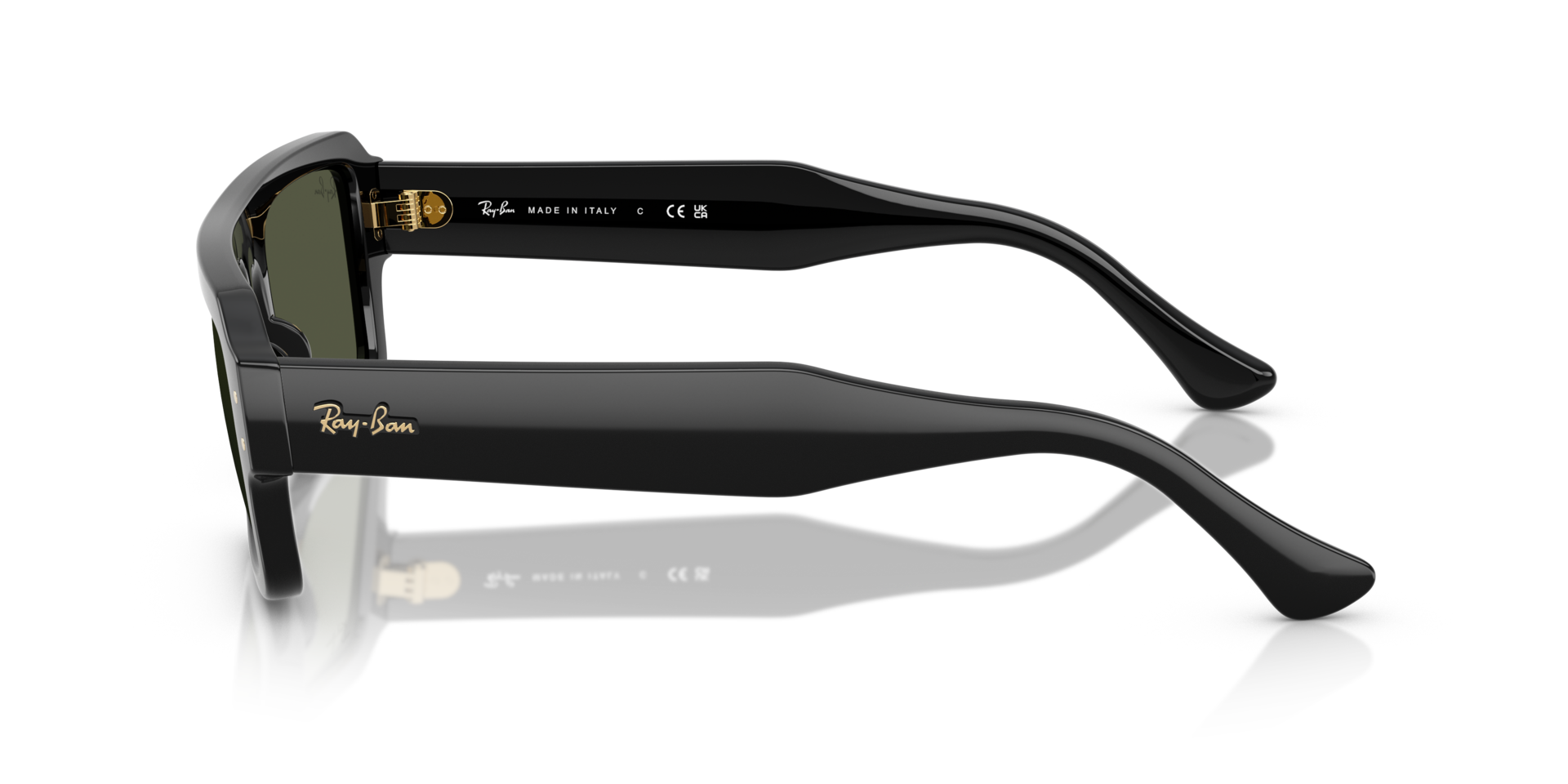 RB4454 Zwart KunststofSunglass Frames van B24, Zijaanzicht