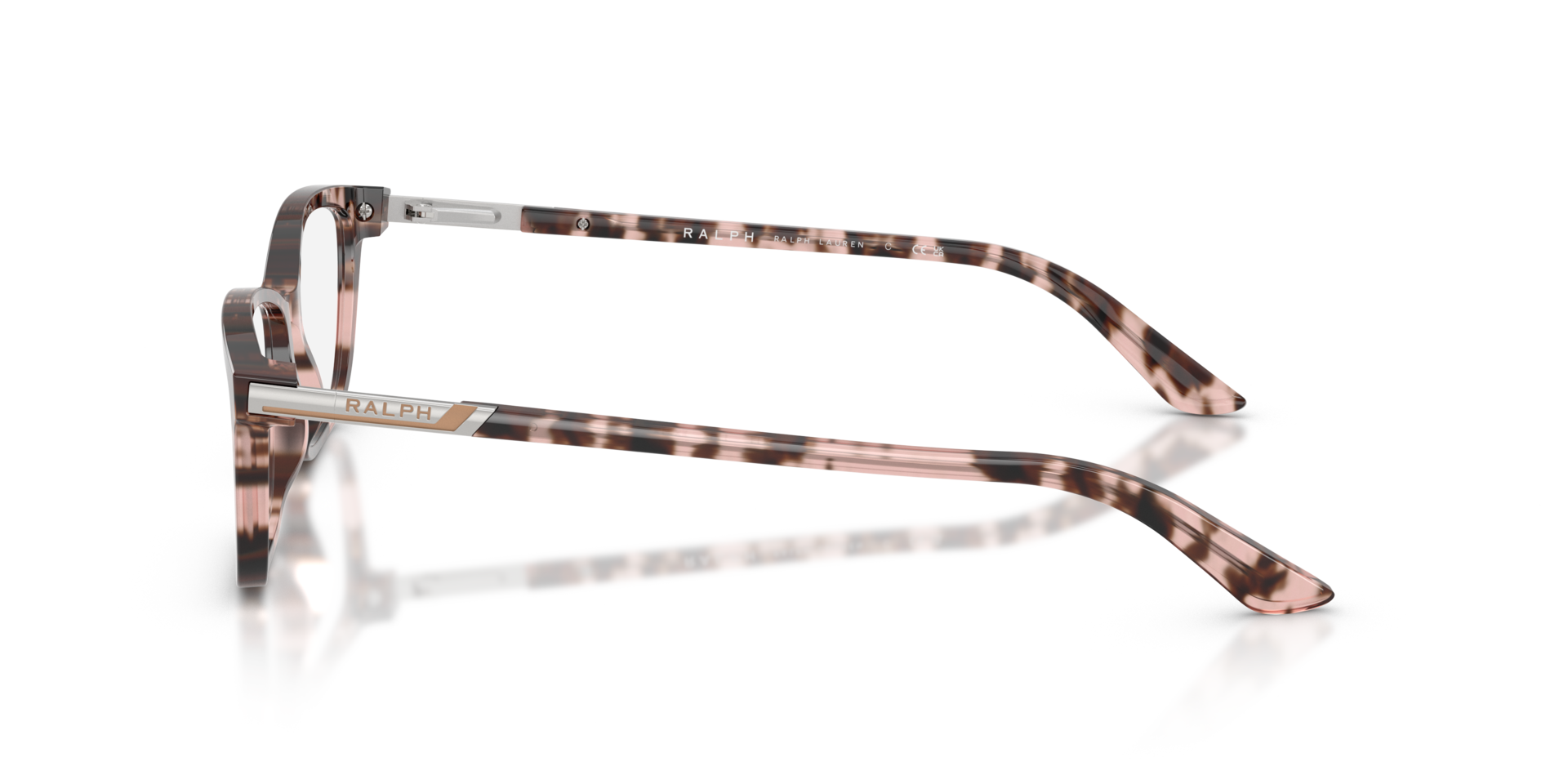 RA7044 Pink Tortoise AcetatEyeglass Frames von B24, Seitenansicht