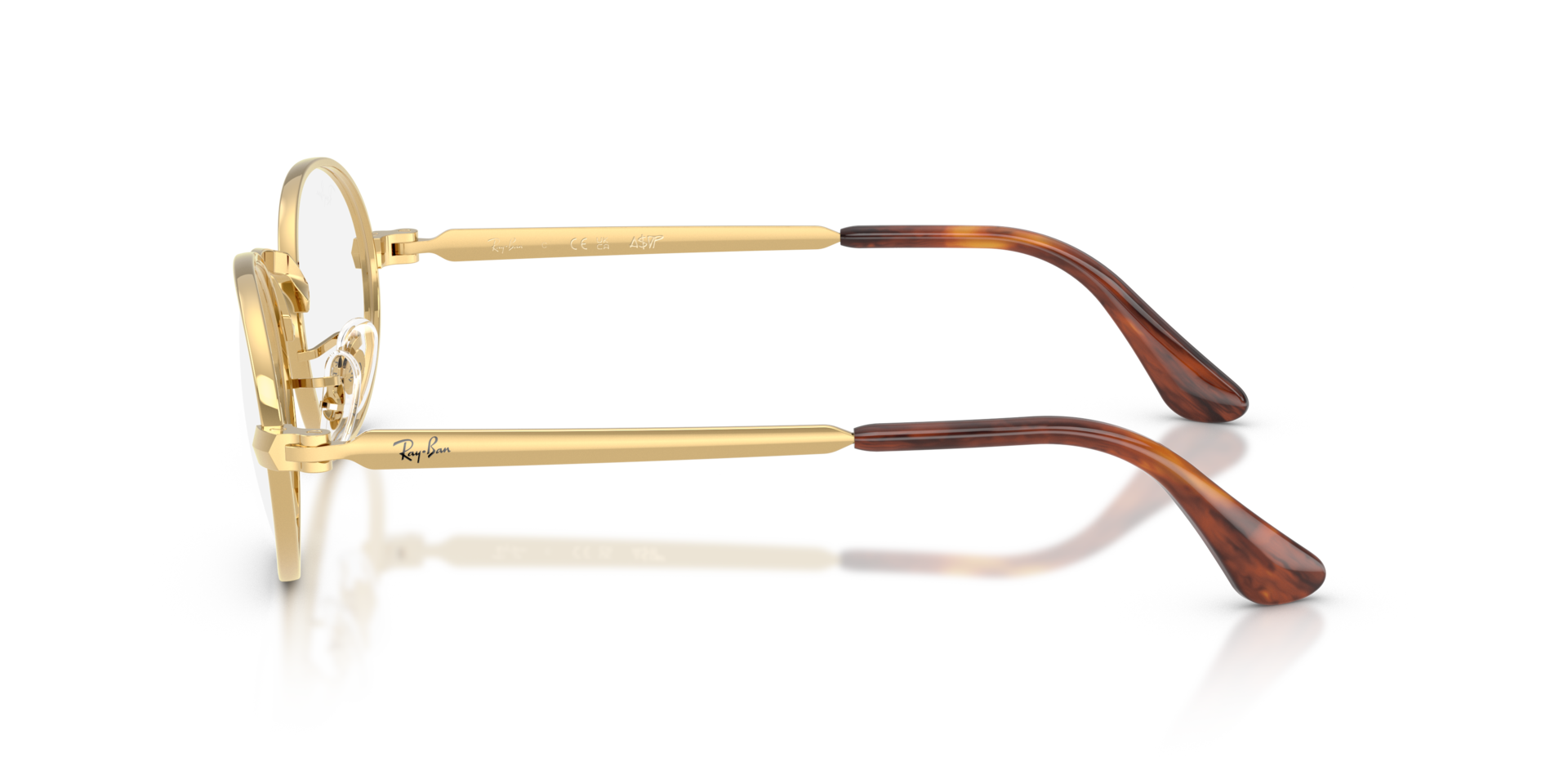 RB3931V Arista Gold MetallEyeglass Frames von B24, Seitenansicht