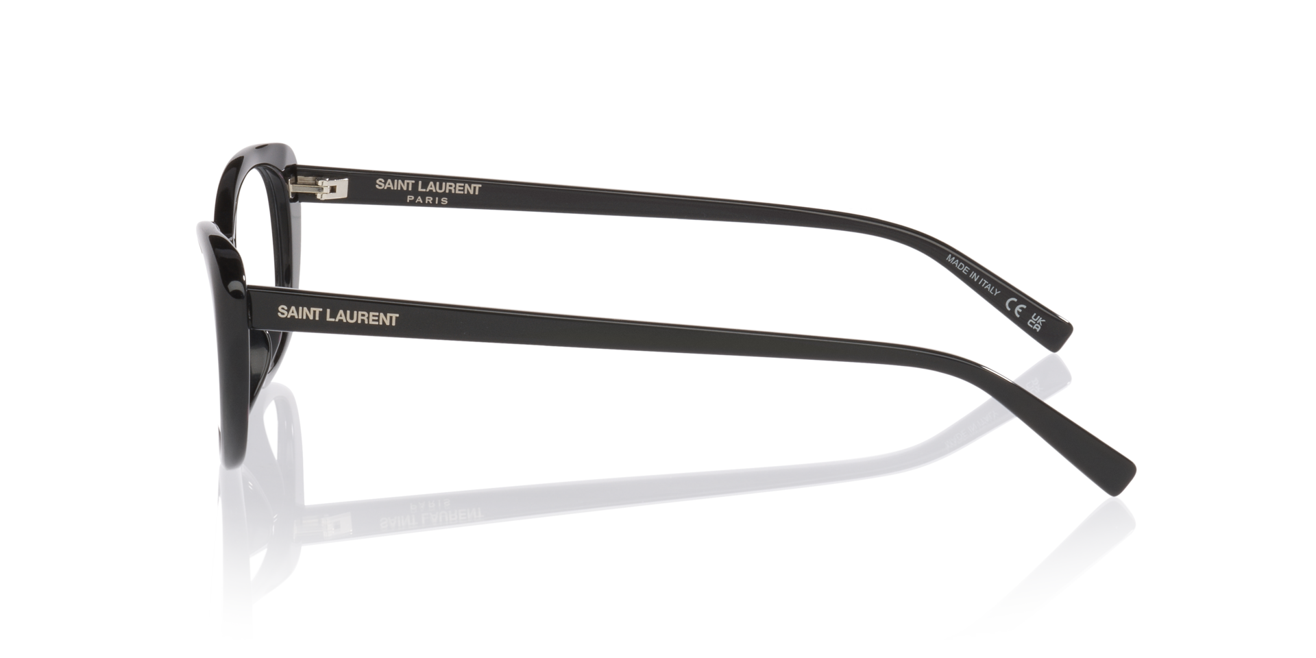 SL822OPT Zwart AcetaatEyeglass Frames van B24, Zijaanzicht