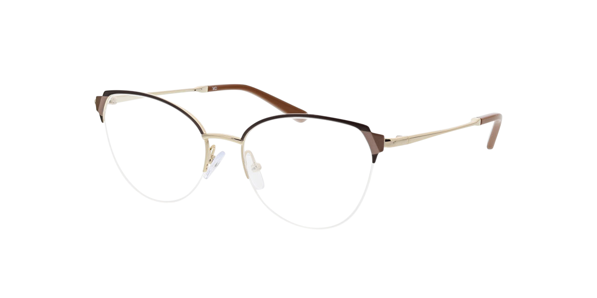 Fiona Braun & Hellgold MetallEyeglass Frames von B24, Dreiviertelansicht