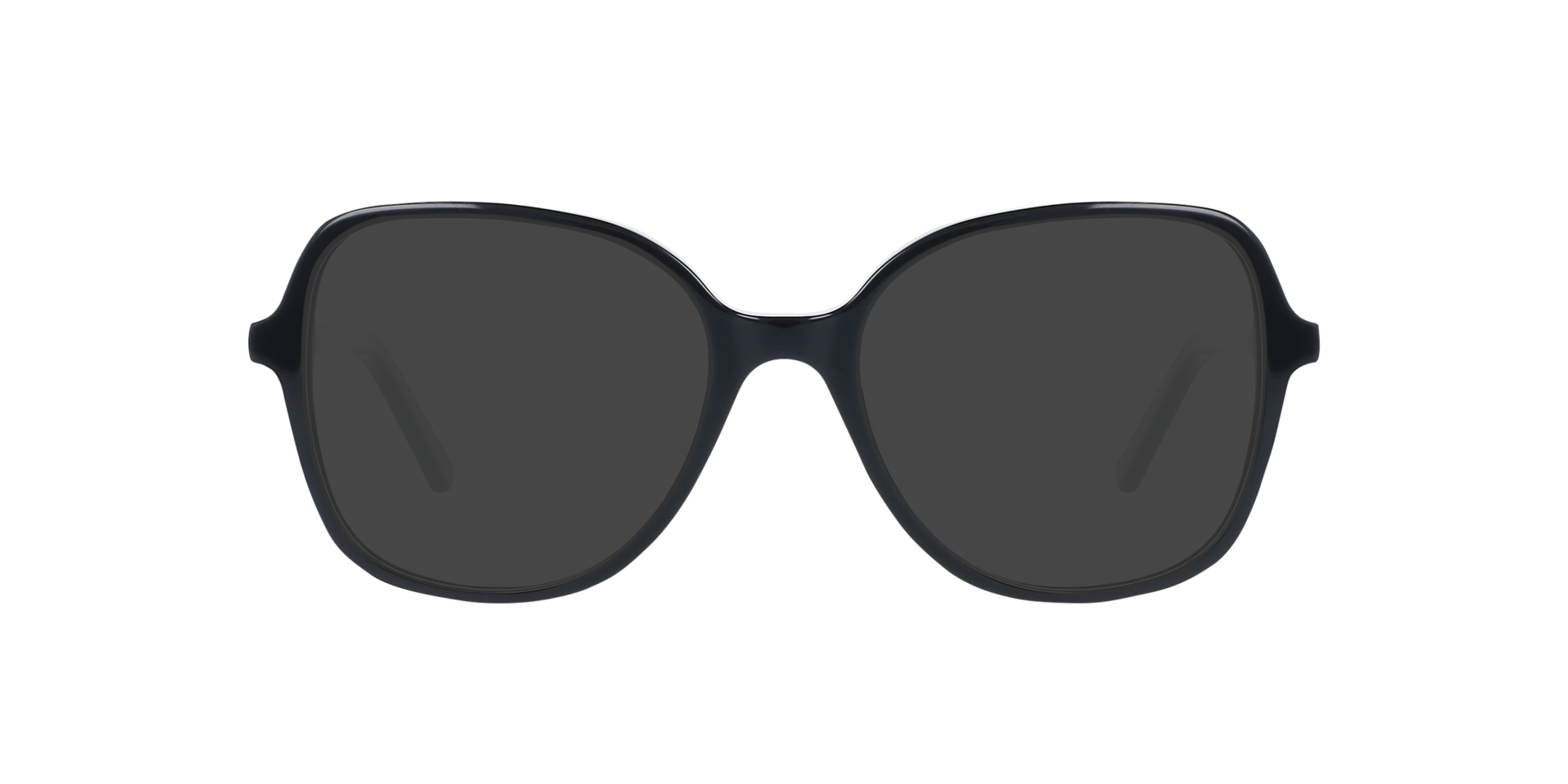 Darya Jet Black AcetatEyeglass Frames von B24, mit getönten Gläsern