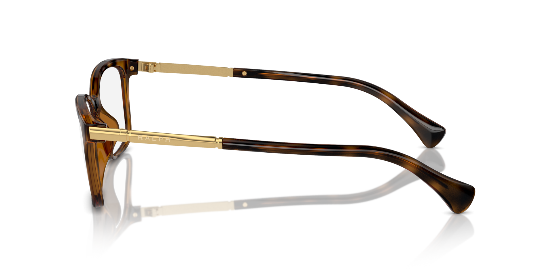 RA7160U Glänzendes Dunkelhavana KunststoffEyeglass Frames von B24, Seitenansicht