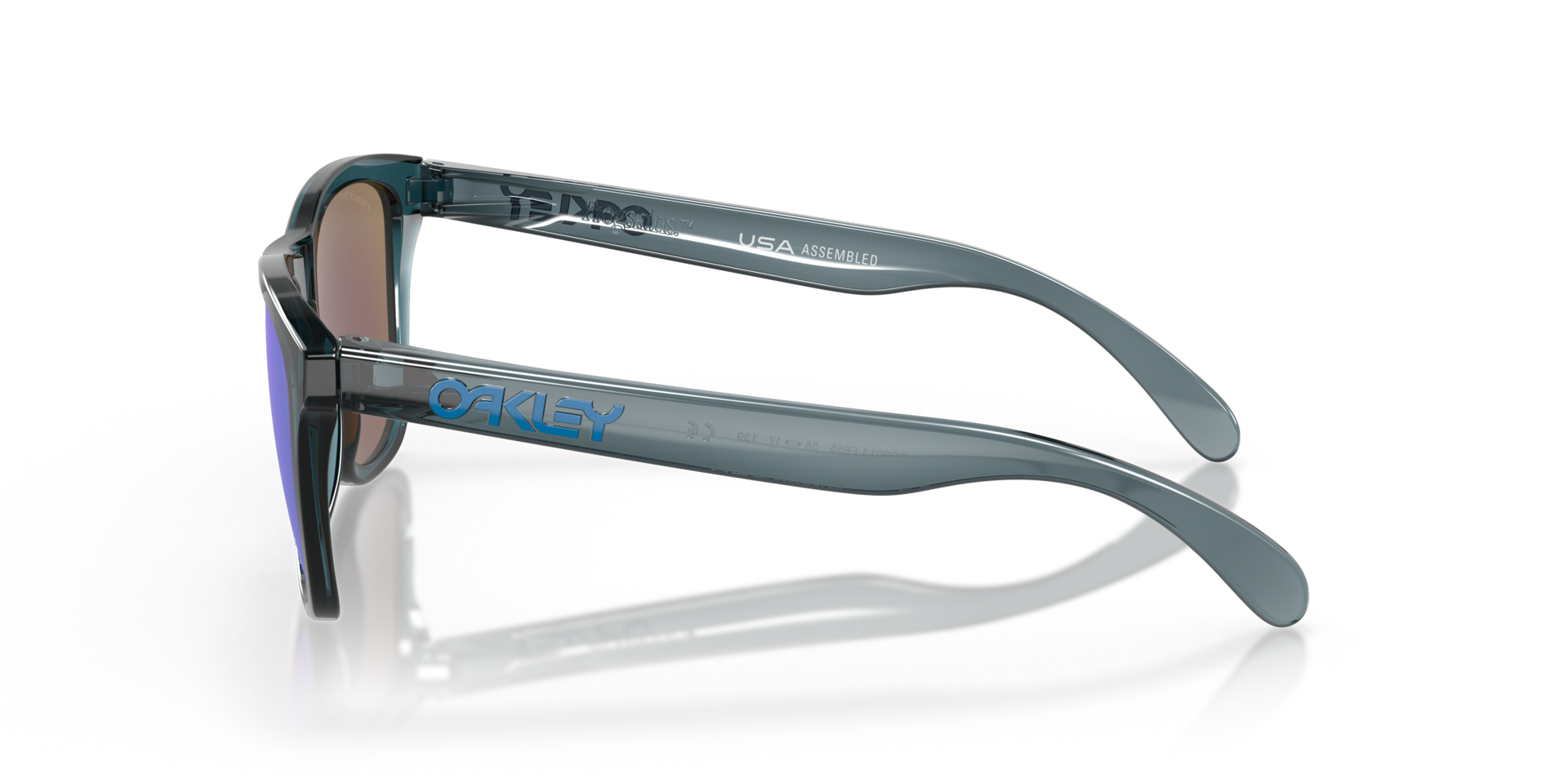 Frogskins™ Kristallschwarz KunststoffSunglass Frames von B24, Seitenansicht