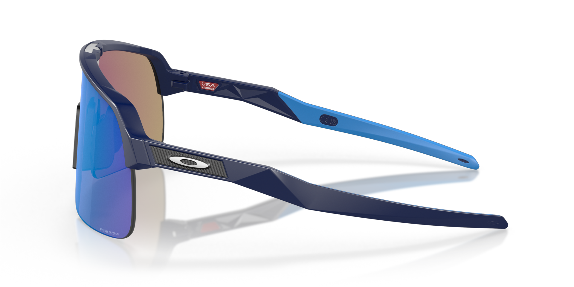 Sutro Lite Mat Navy KunststofSunglass Frames van B24, Zijaanzicht