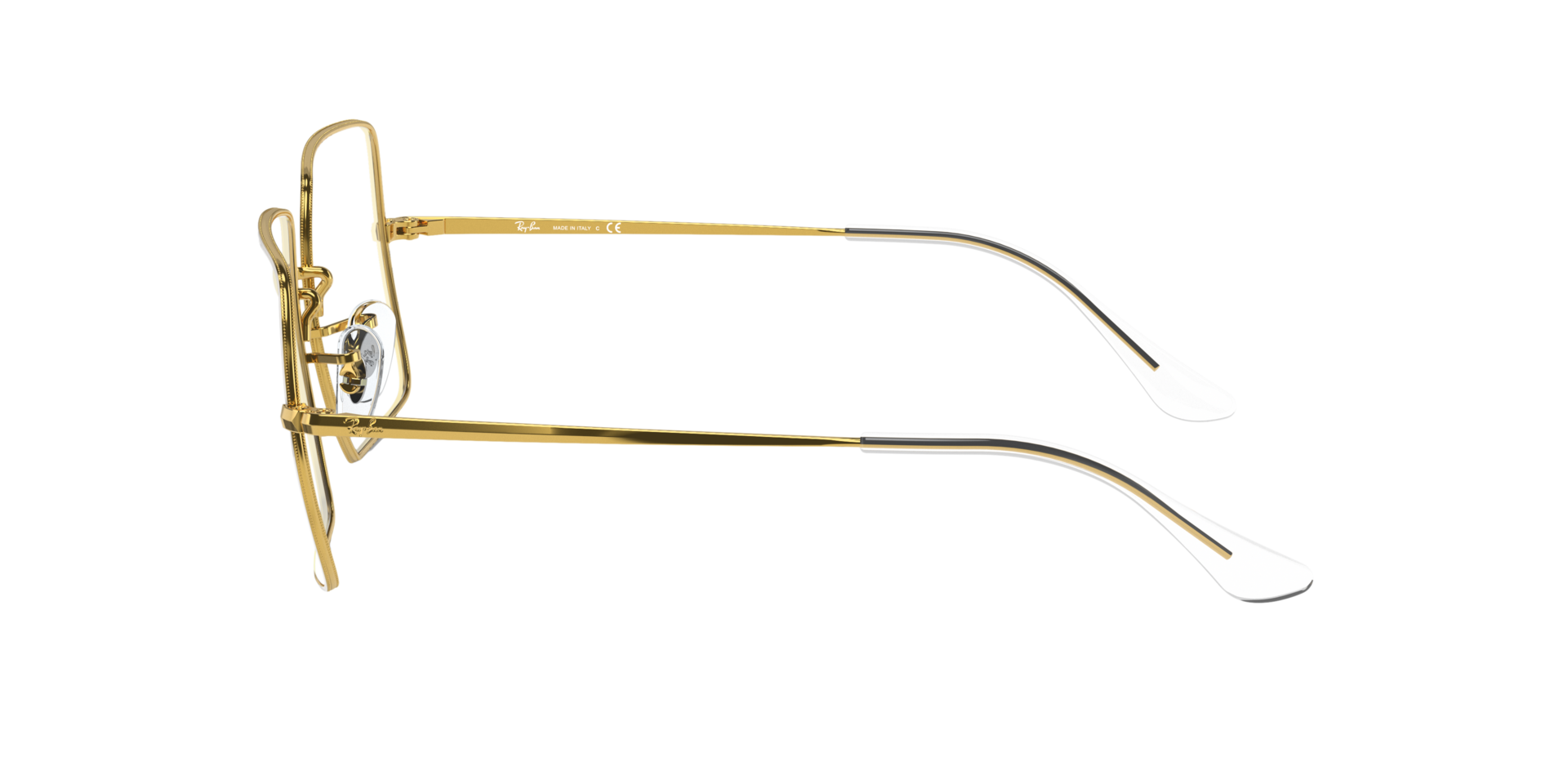 RB1971V Wit MetaalEyeglass Frames van B24, Zijaanzicht