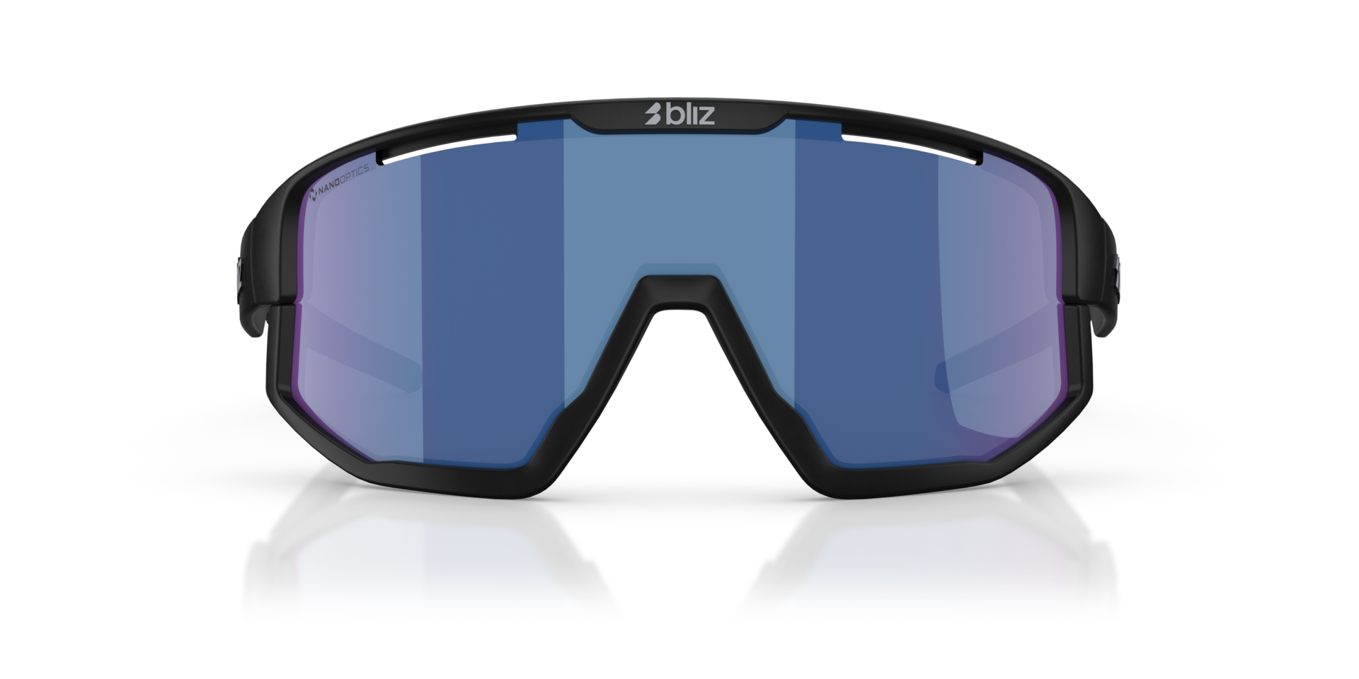 Fusion Schwarz KunststoffSunglass Frames von B24, Vorderansicht