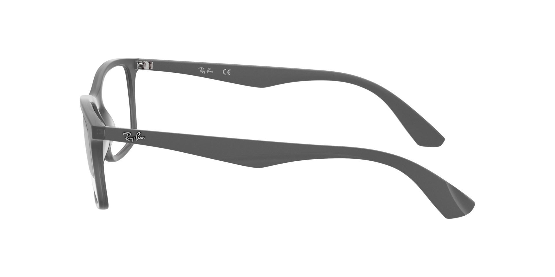 RB7047 Grau transparent KunststoffEyeglass Frames von B24, Seitenansicht