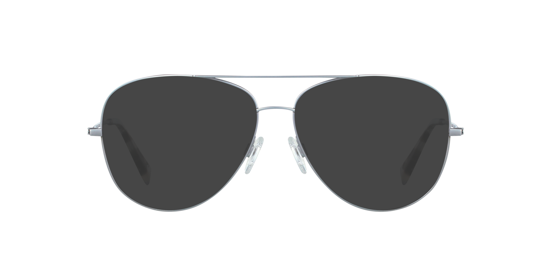 Maverick Brushed Jet Silver Titanium TitaanEyeglass Frames van B24, met getinte lenzen