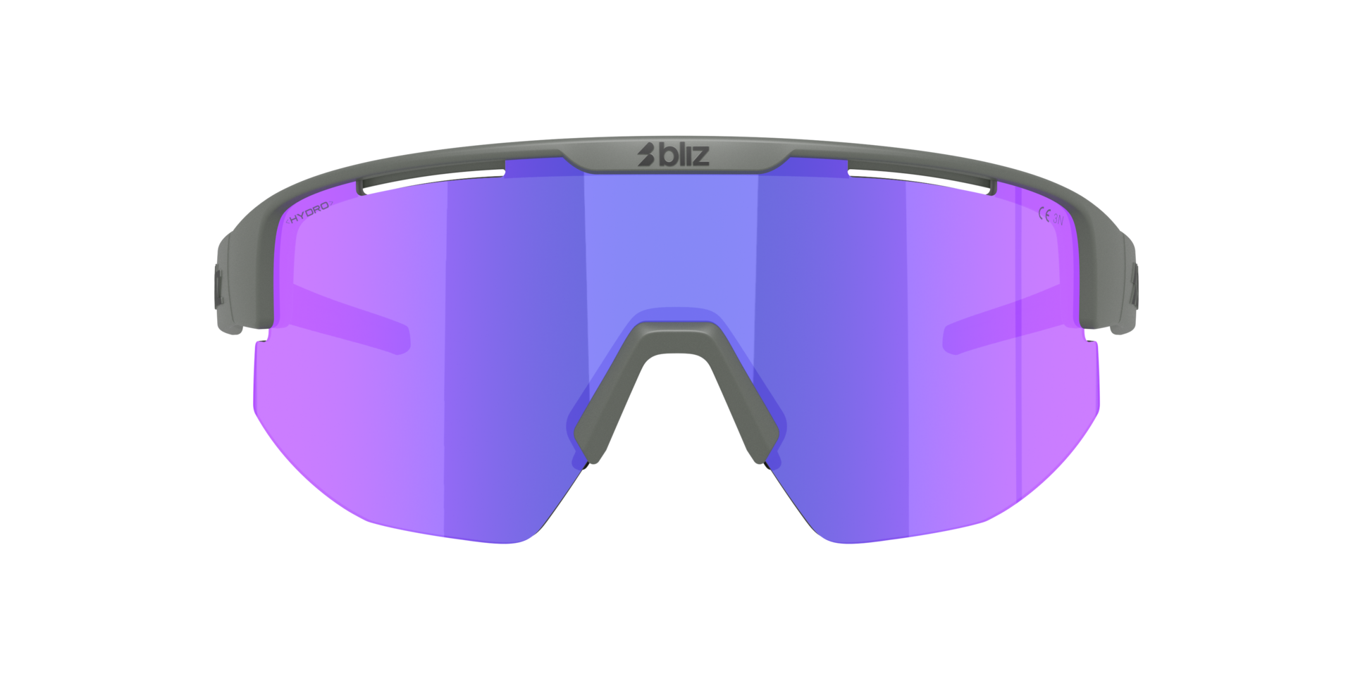 ZB7004 Matt Grau KunststoffSunglass Frames von B24, mit getönten Gläsern