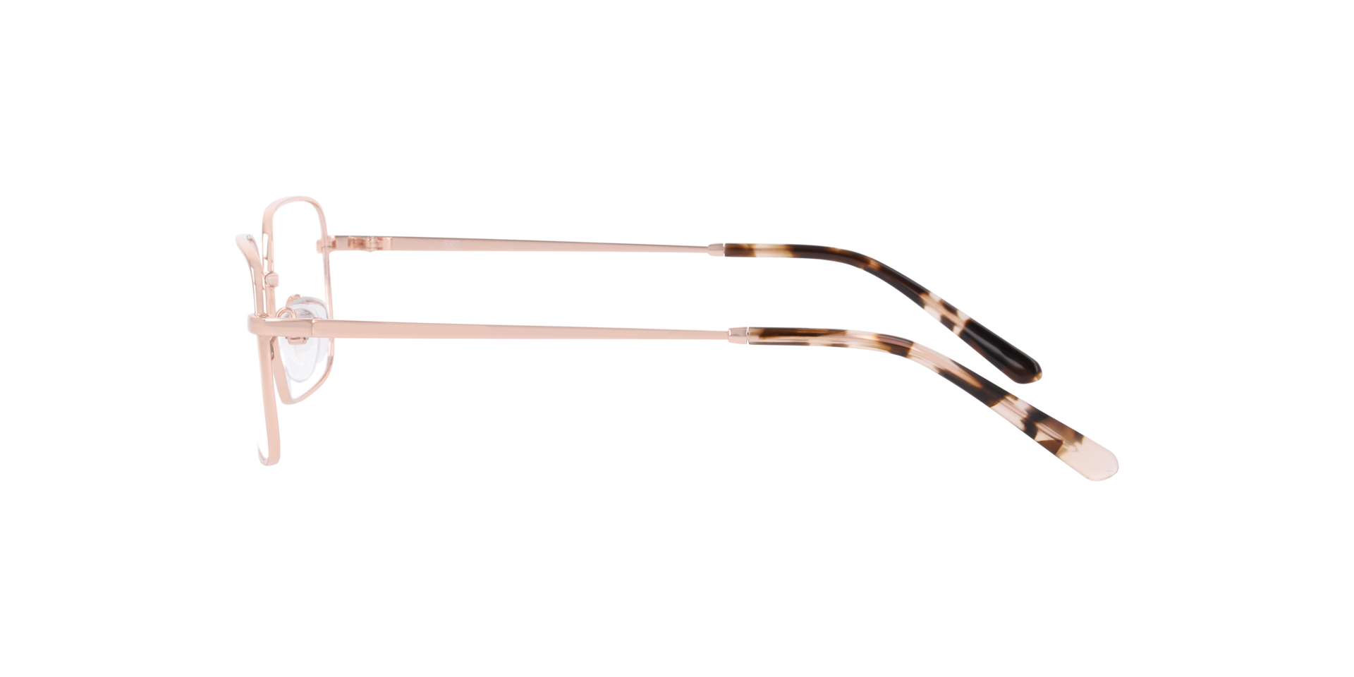 Tennessee Roségoud MetaalEyeglass Frames van B24, Zijaanzicht