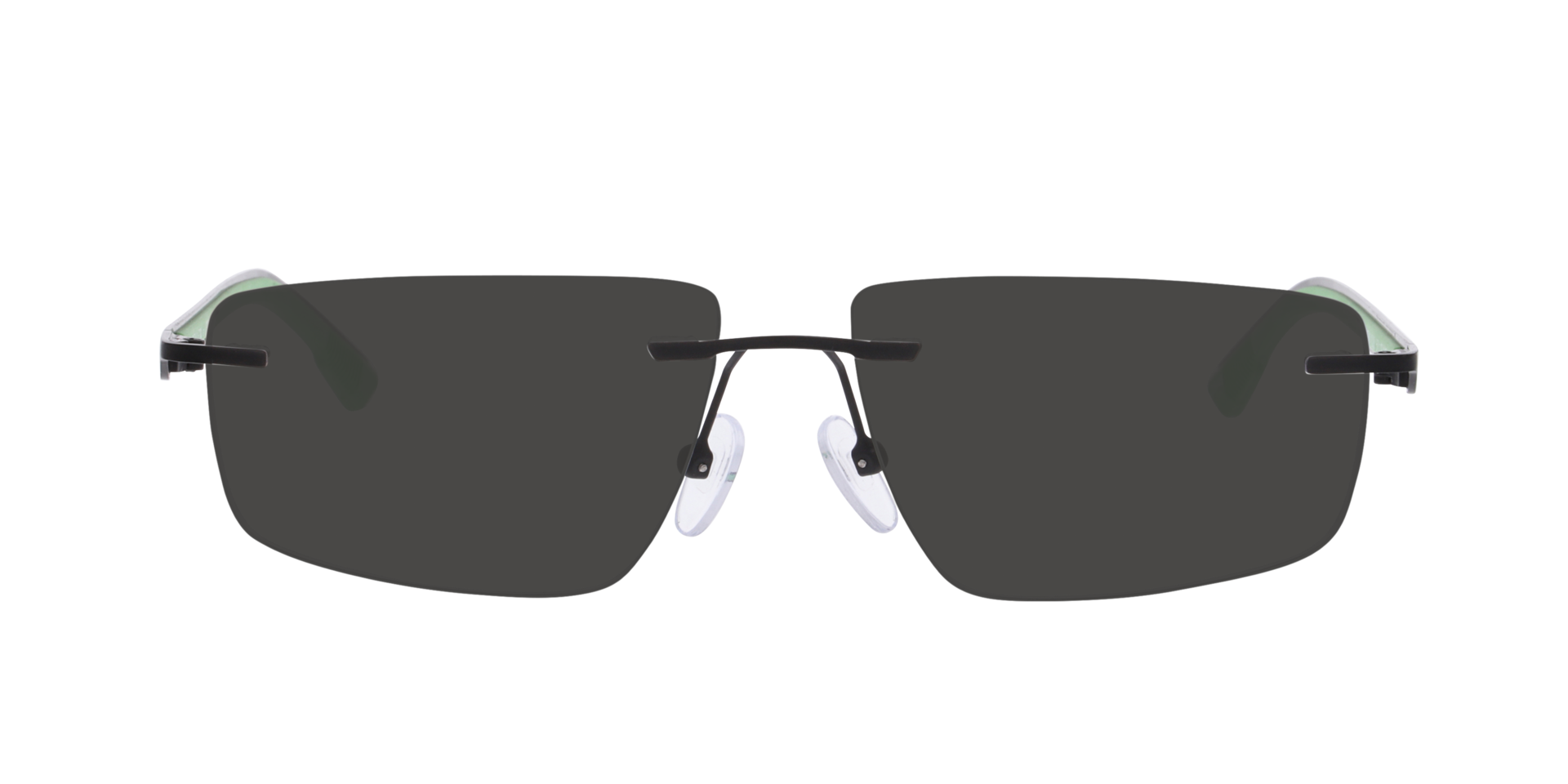 Willem Mattschwarz MetallEyeglass Frames von B24, mit getönten Gläsern