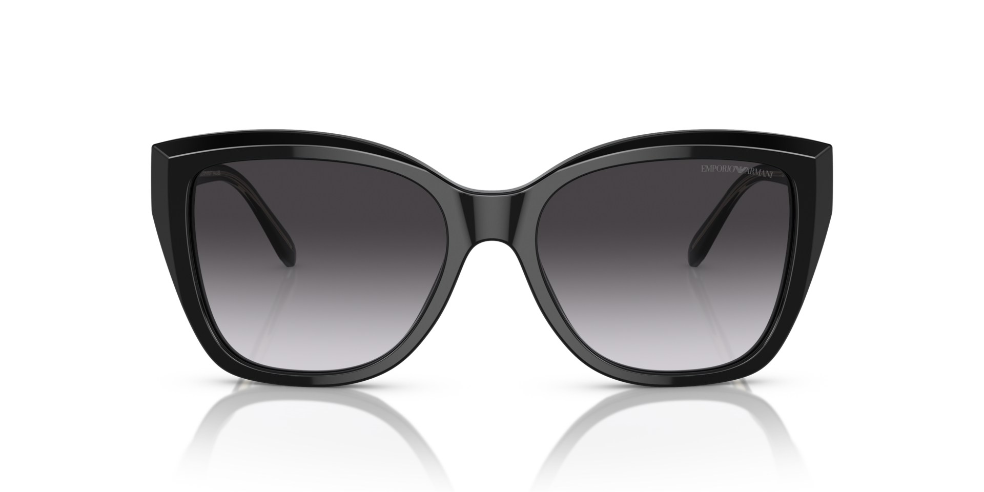 EA4198 Zwart AcetaatSunglass Frames van B24, Vooraanzicht
