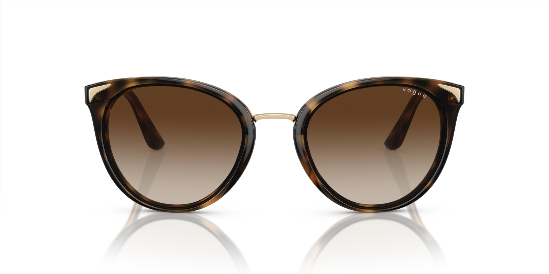 VO5230S Donker Havana KunststofSunglass Frames van B24, Vooraanzicht