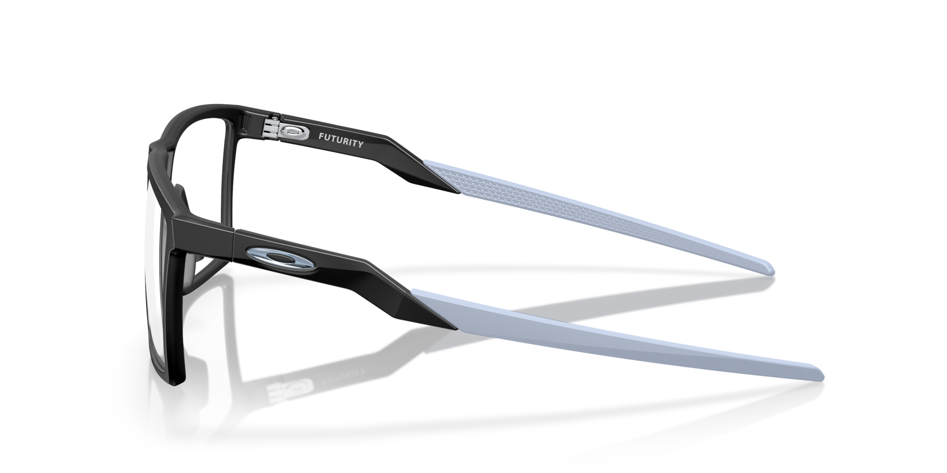 Futurity Satijnglans zwart KunststofEyeglass Frames van B24, Zijaanzicht
