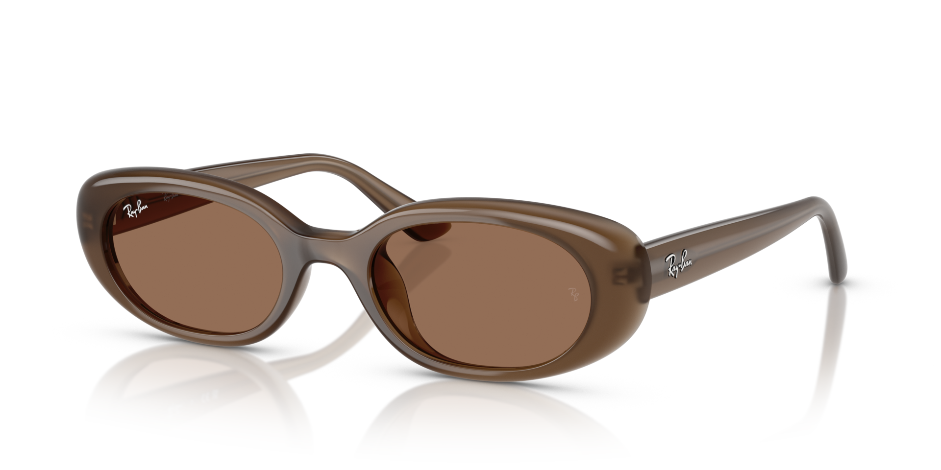 RB4441D Opal Brown KunststofSunglass Frames van B24, Hoekweergave