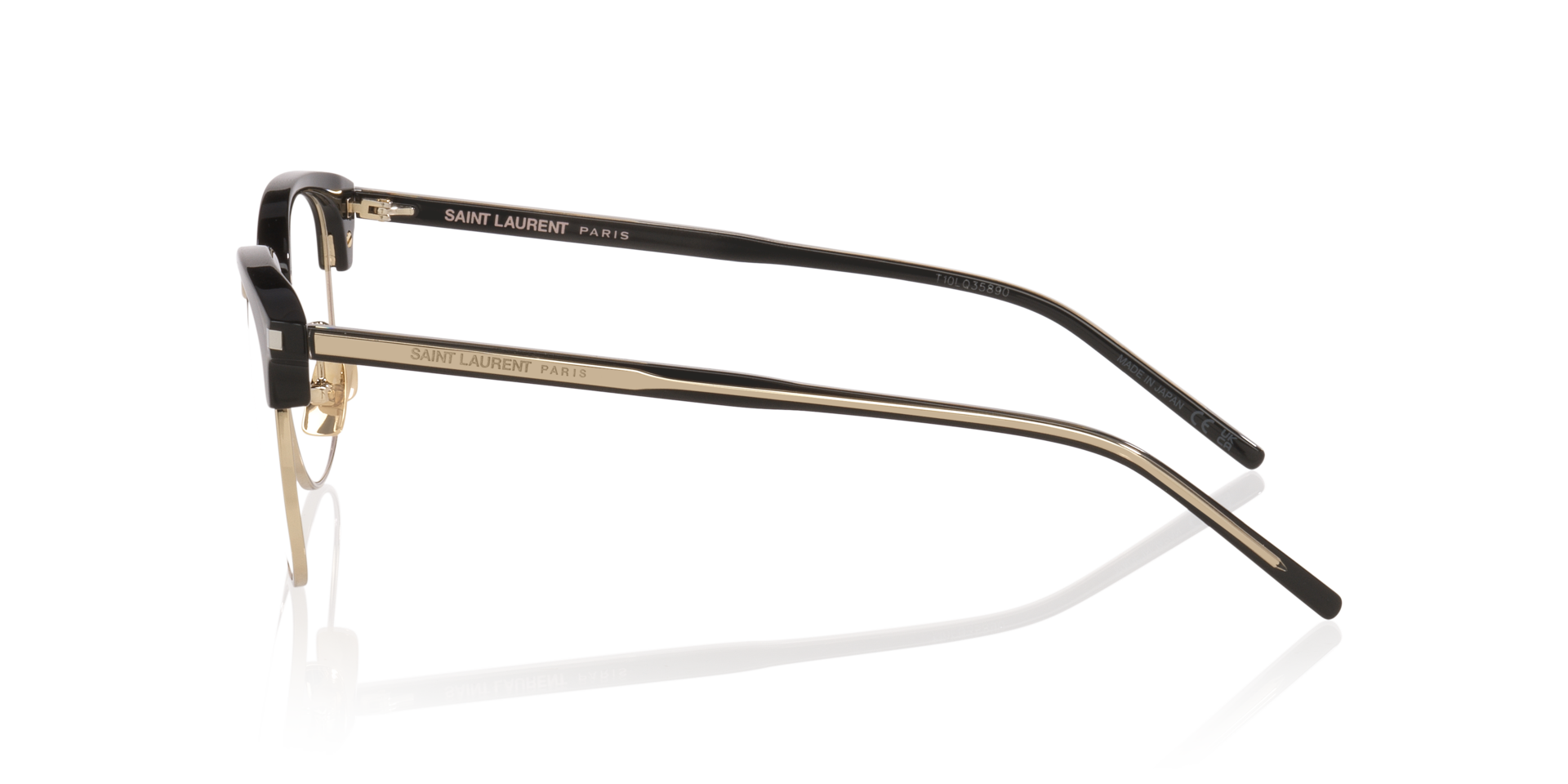 SL 779 Zwart AcetaatEyeglass Frames van B24, Zijaanzicht