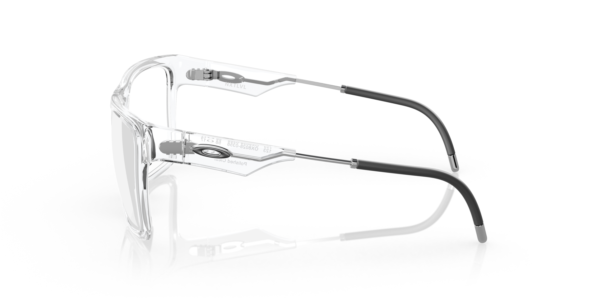 NXTLVL Transparent glänzend KunststoffEyeglass Frames von B24, Seitenansicht