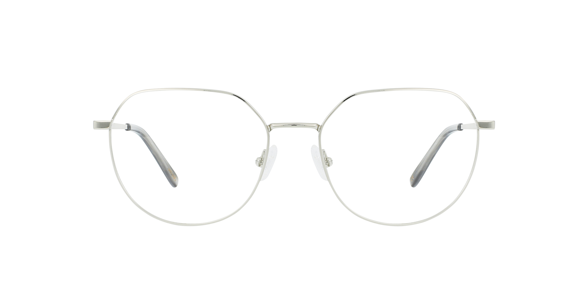 Nisrine Silver Metal MetaalEyeglass Frames van B24, Vooraanzicht