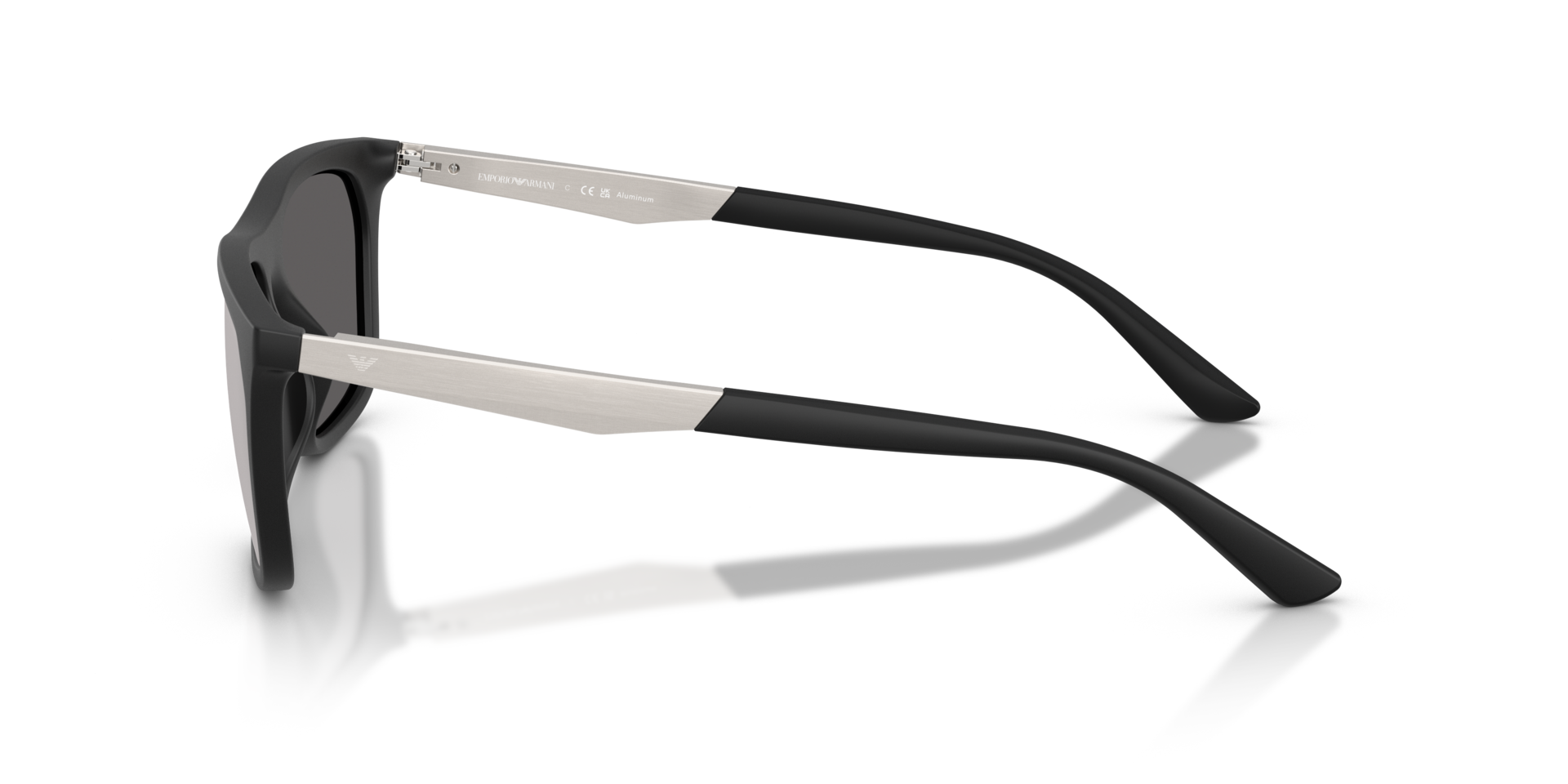 EA4272U Matt Schwarz KunststoffSunglass Frames von B24, Seitenansicht