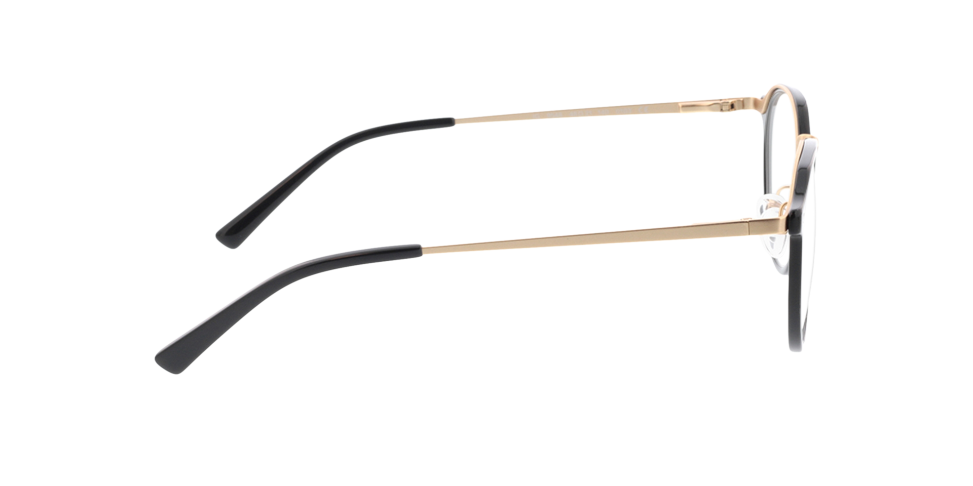 Juno Schwarz AcetatEyeglass Frames von B24, Seitenansicht