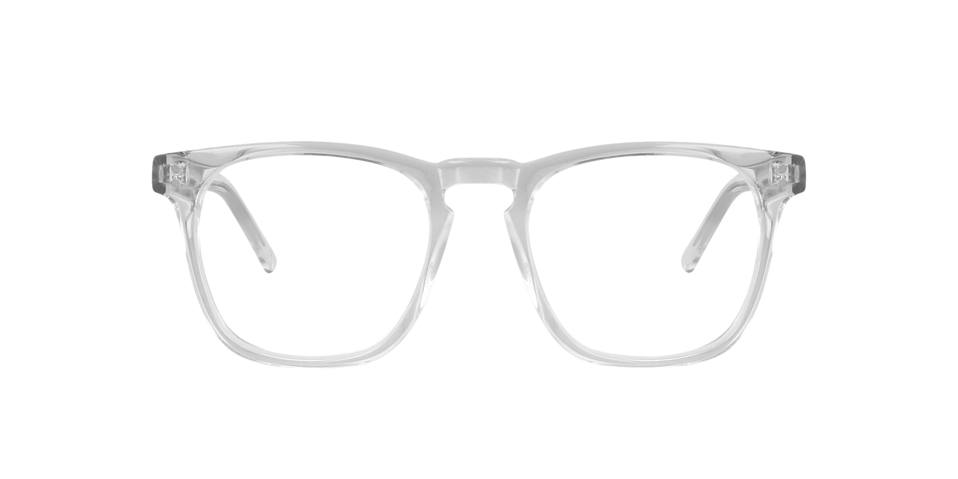 Stanton White Crystal AcetaatEyeglass Frames van B24, Vooraanzicht