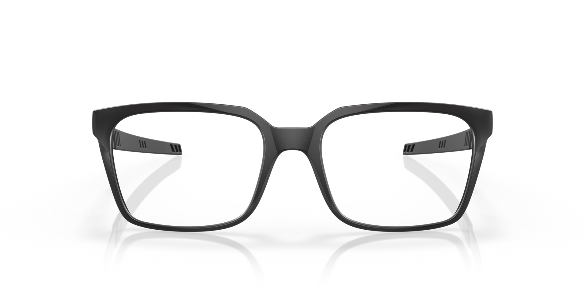 Dehaven Satijnglans zwart KunststofEyeglass Frames van B24, Vooraanzicht