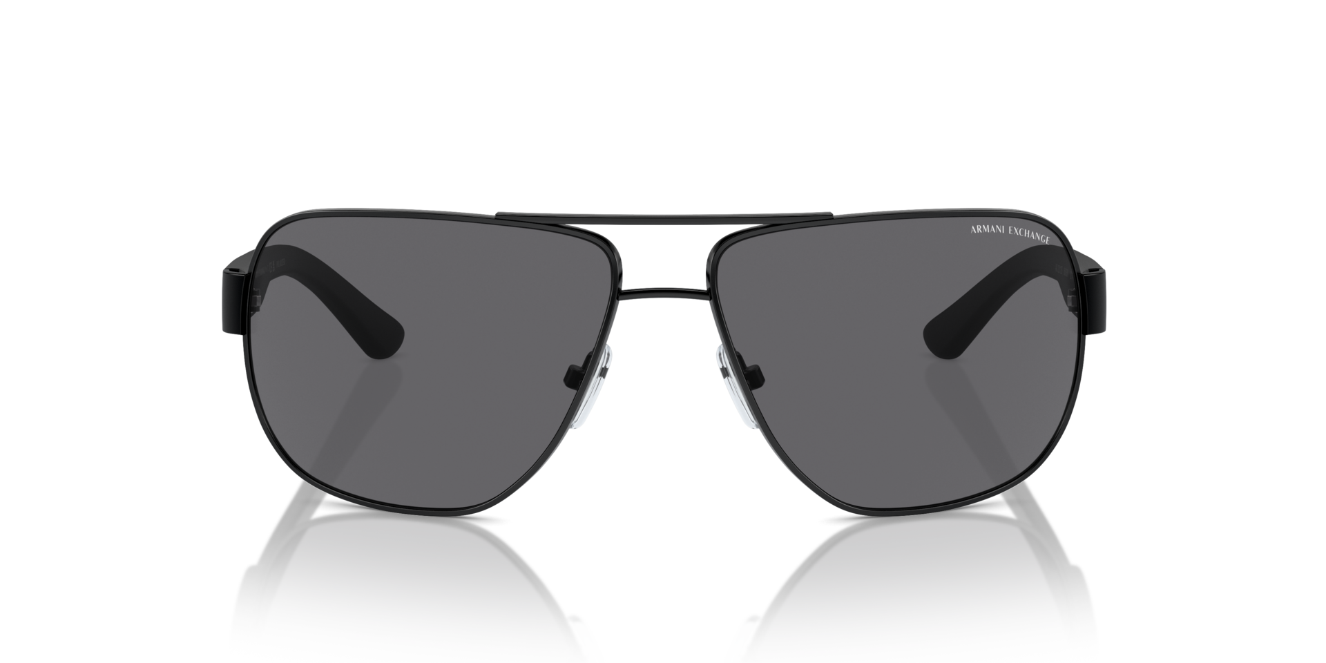 AX2012S Matzwart MetaalSunglass Frames van B24, Vooraanzicht