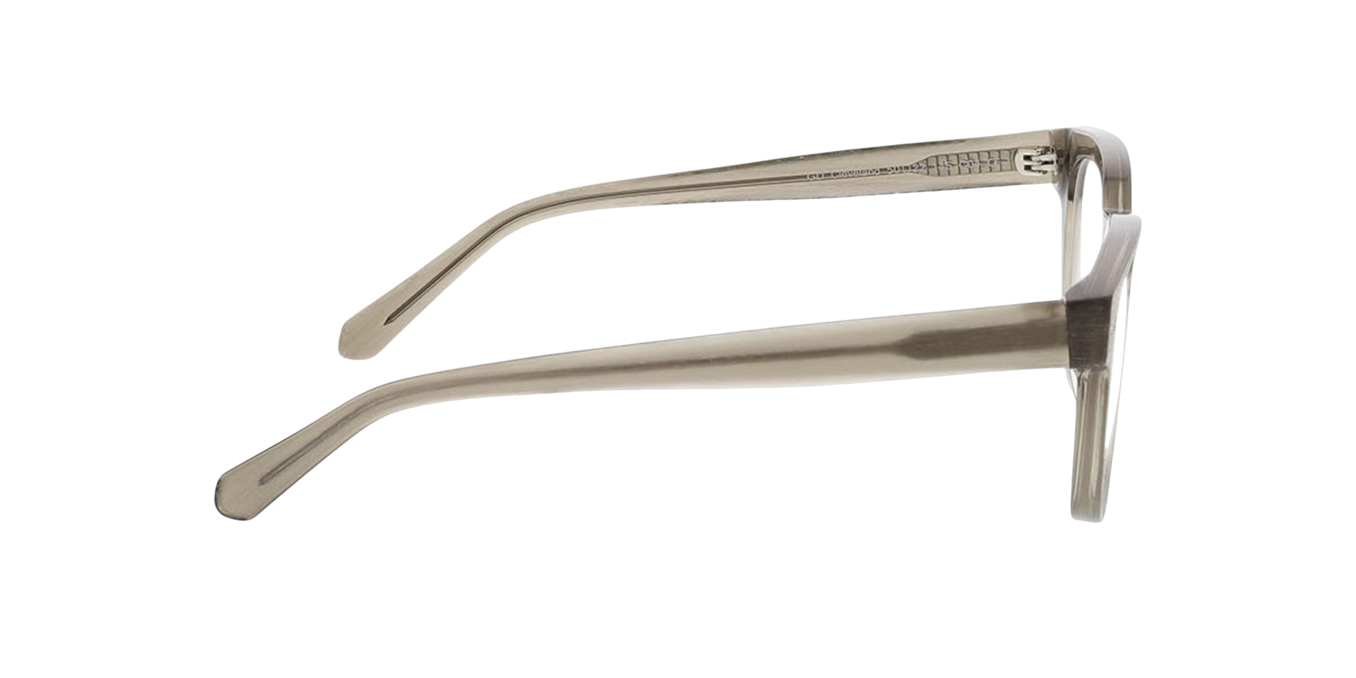 Cleveland Kristalgrijs AcetaatEyeglass Frames van B24, Zijaanzicht