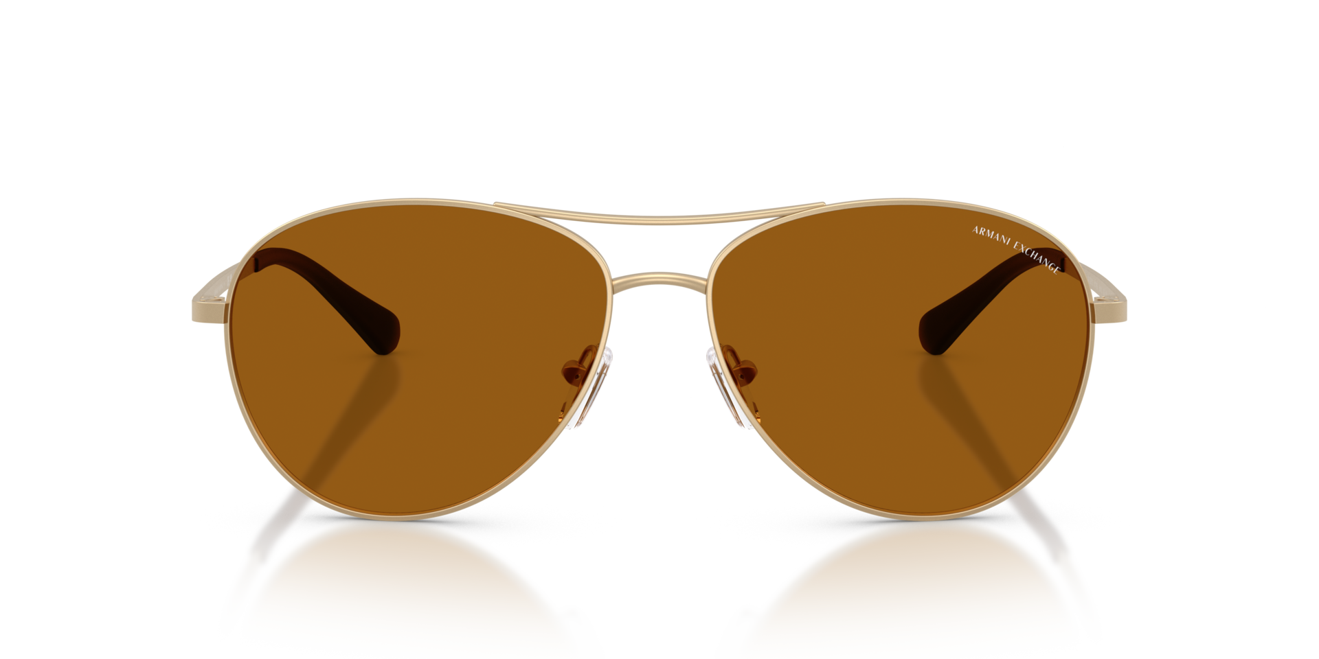 AX2061S Matt Hellgold MetallSunglass Frames von B24, Vorderansicht