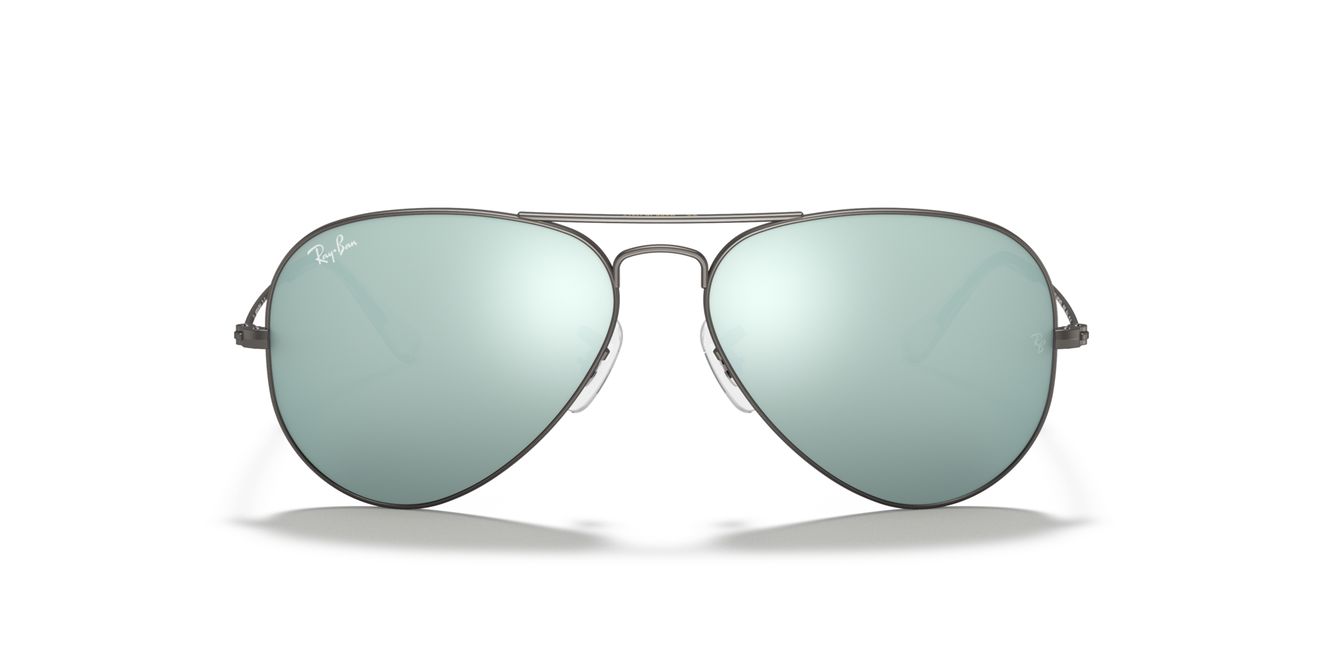 RB3025 Staalgrijs MetaalSunglass Frames van B24, Vooraanzicht