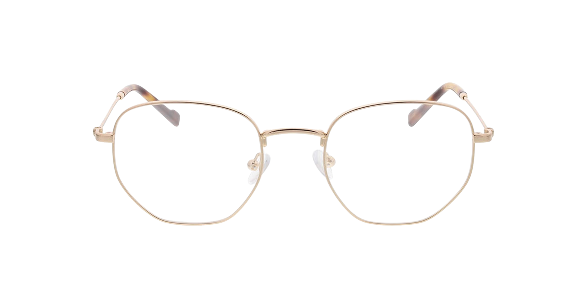 Halifax Gold  &  Havana MetallEyeglass Frames von B24, Vorderansicht