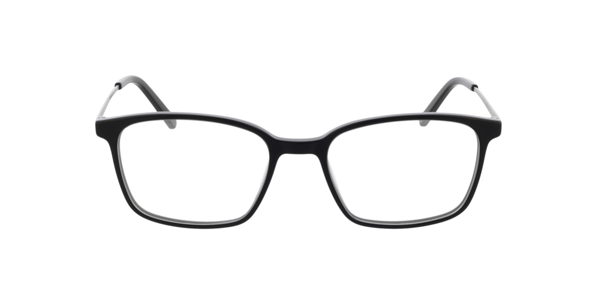 Melle Zwart & Zilver AcetaatEyeglass Frames van B24, Vooraanzicht