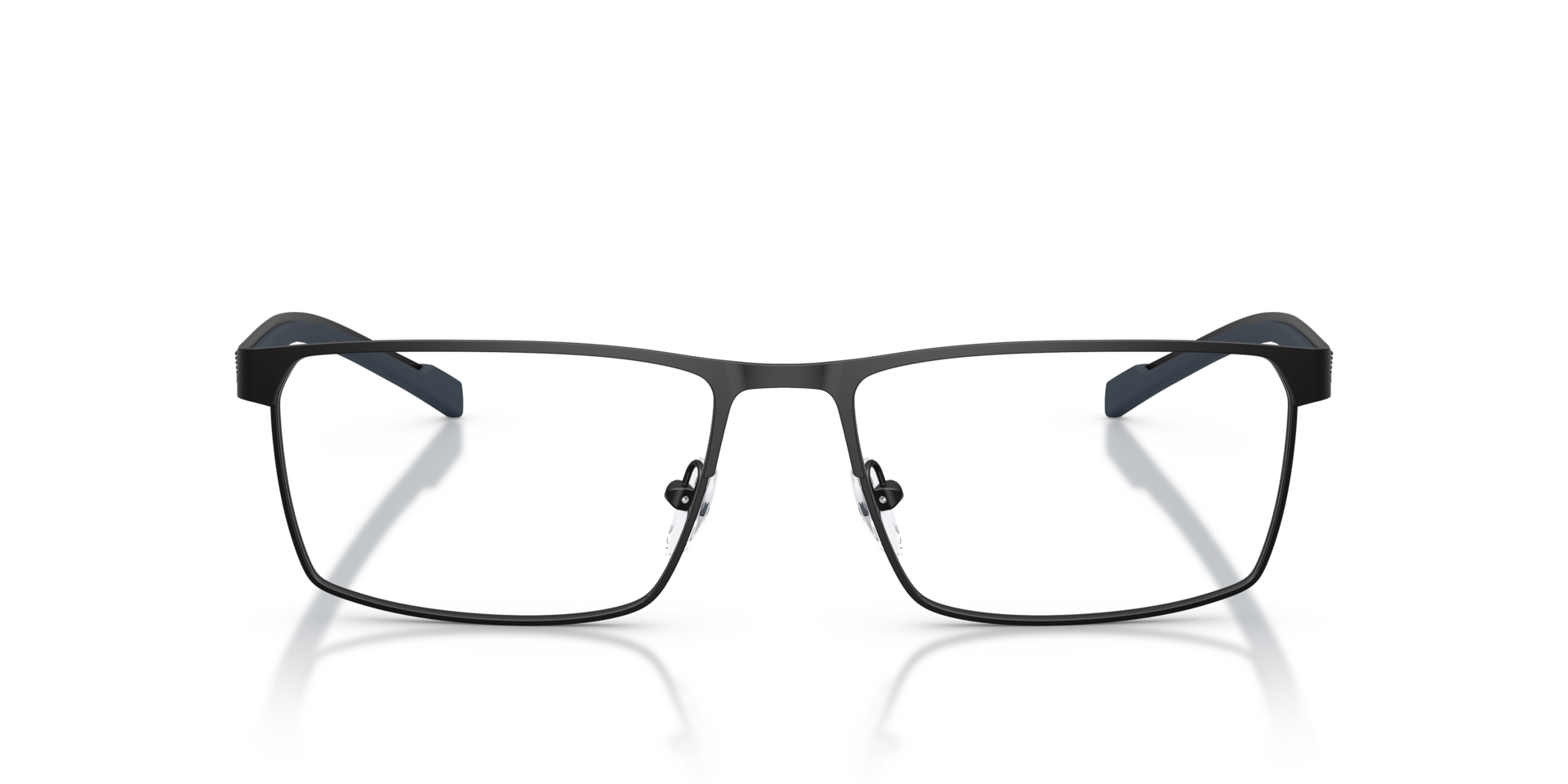 EA1190 Matt Schwarz MetallEyeglass Frames von B24, Vorderansicht