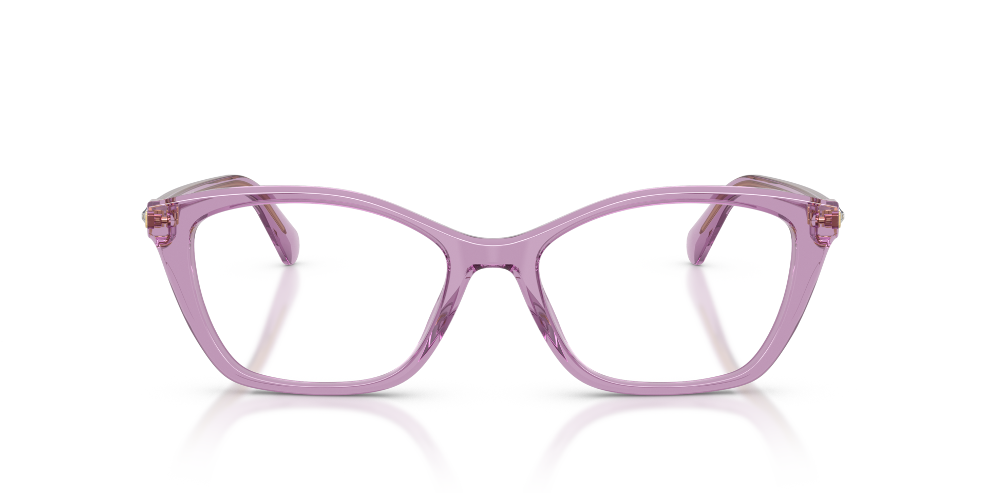 SK2065 Transparent Amethyst AcetaatEyeglass Frames van B24, Vooraanzicht