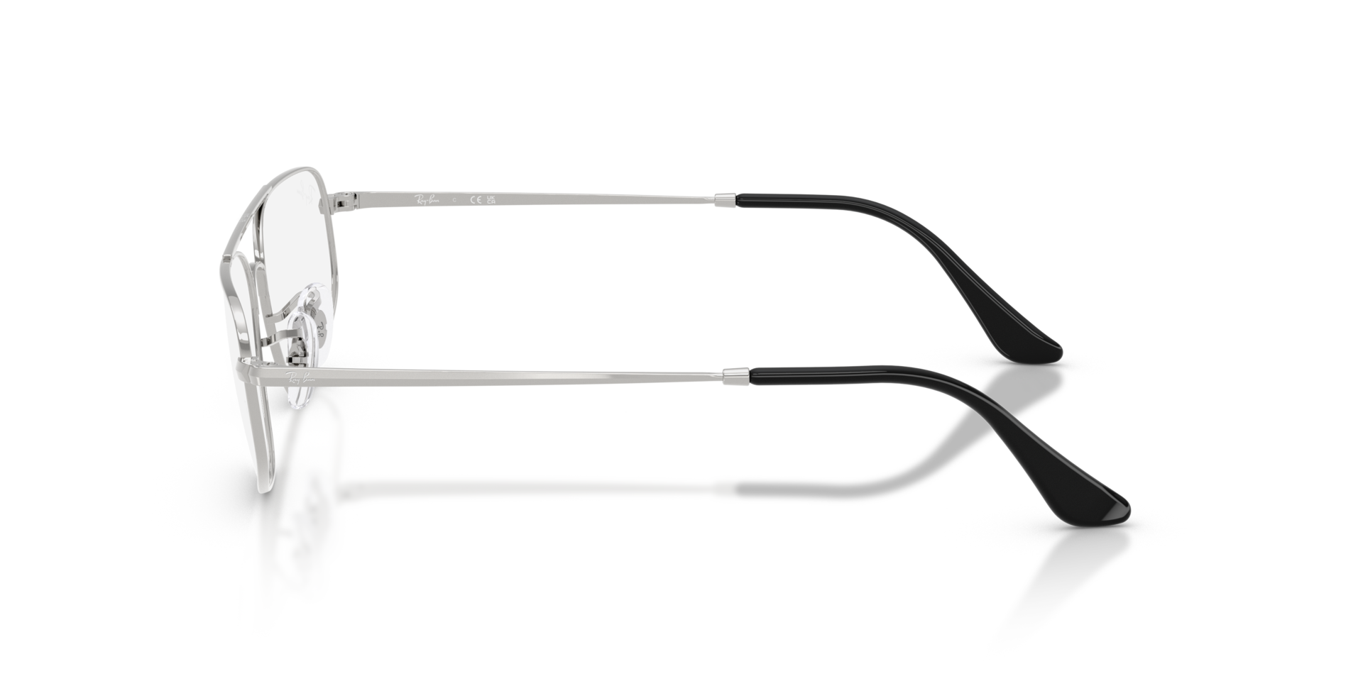 RB6550 Zilver MetaalEyeglass Frames van B24, Zijaanzicht