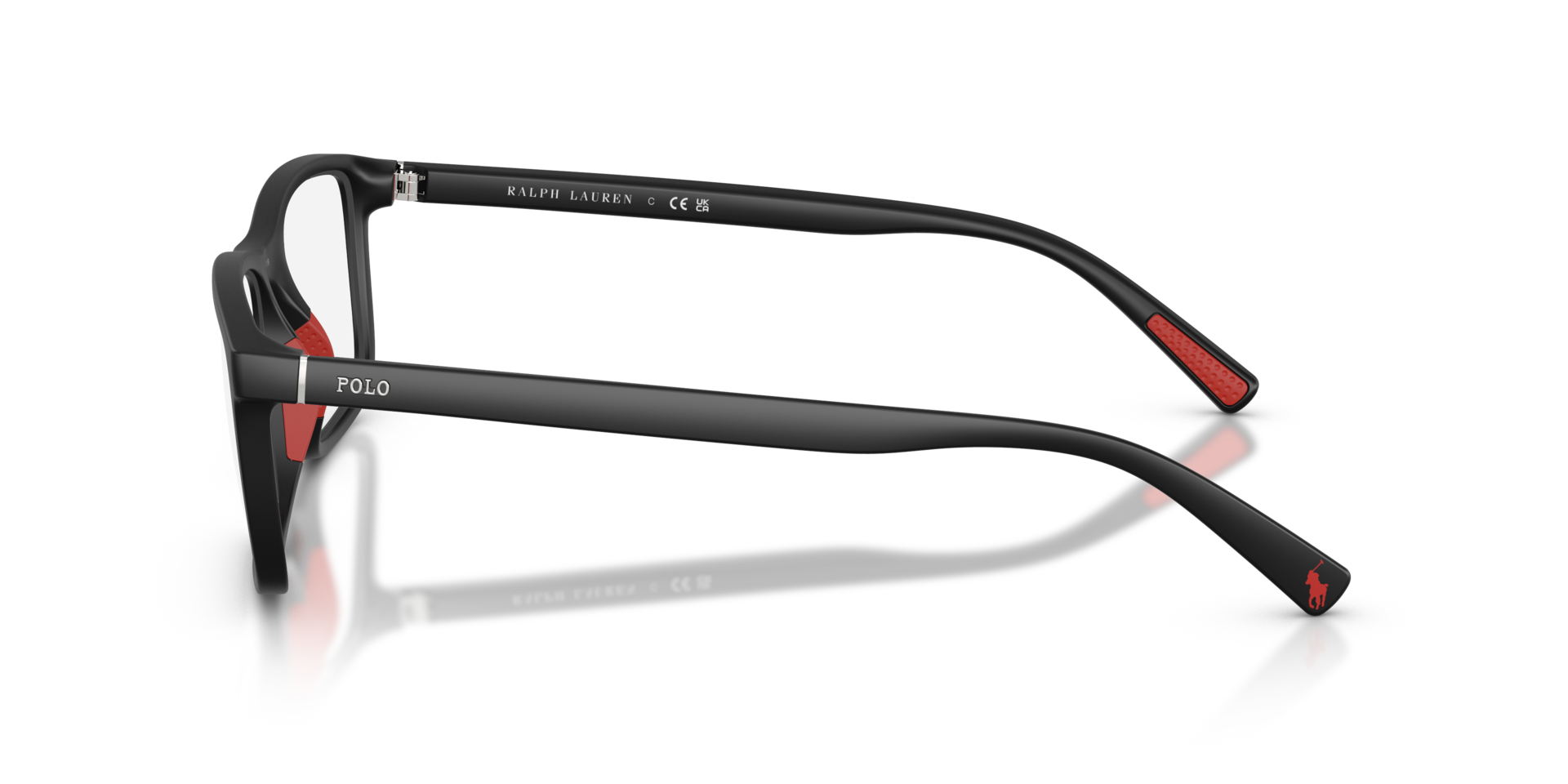 PH2291U Matzwart KunststofEyeglass Frames van B24, Zijaanzicht