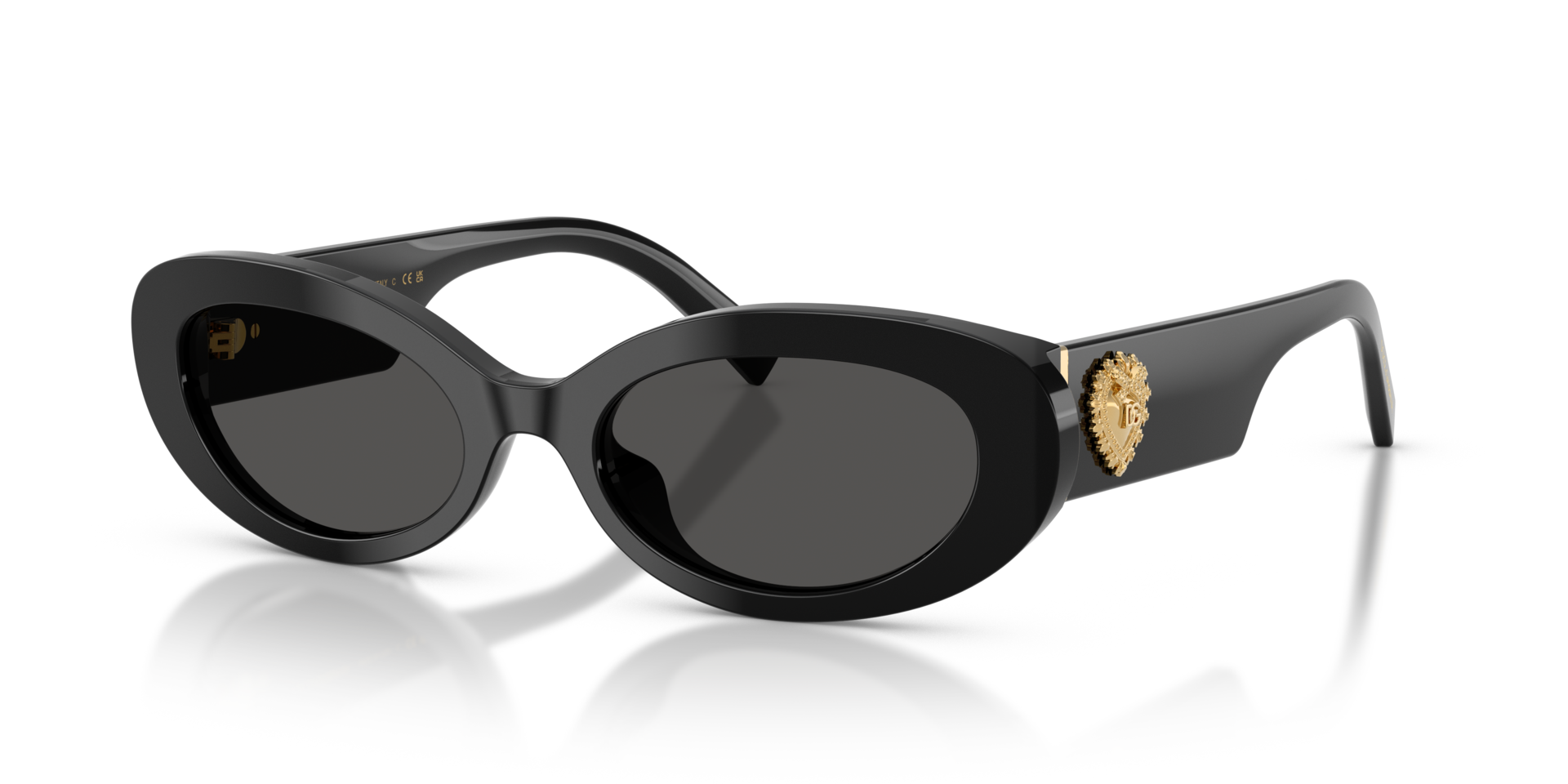 DG4537 Schwarz AcetatSunglass Frames von B24, Dreiviertelansicht