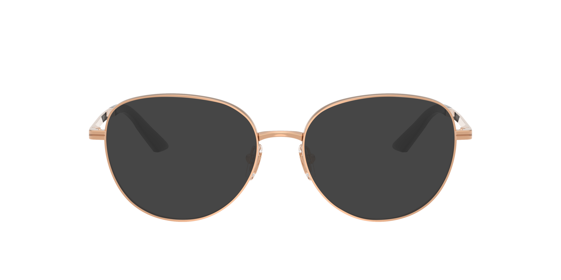 VE1312 Roségoud MetaalEyeglass Frames van B24, met getinte lenzen